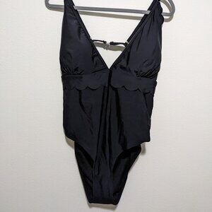 Shein Plus-sized Swimsuit 5XL Black One Piece Curve Swim